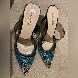 Sparkling rhinestones GUESS heels brand new